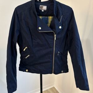 Kut from the Kloth Navy Moto Jacket